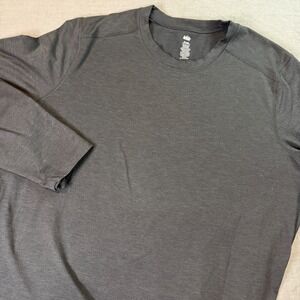 REI Co Op Long Sleeve Shirt Mens XL Dark Gray Black Polyester Spandex Base Layer